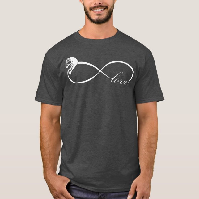 T-shirt CHEVAL D'AMOUR INFINI drôle (Devant)