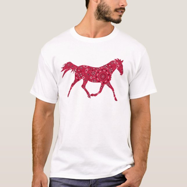 T-shirt Cheval de Bandana (Devant)