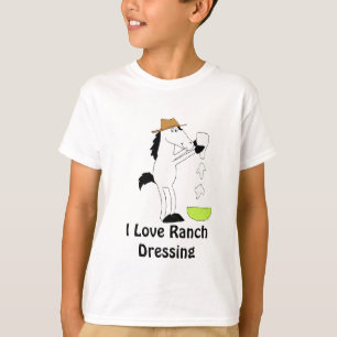 T-shirt Cheval de bande dessinée avec le habillage de