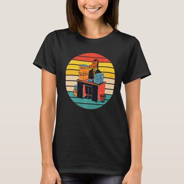T-shirt Cheval de bureau animal (Devant)