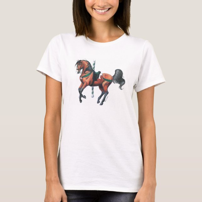 T-shirt cheval de carrousel (Devant)