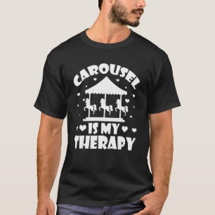 T-shirt Cheval de carrousel Tornade Manège Parc d'attracti