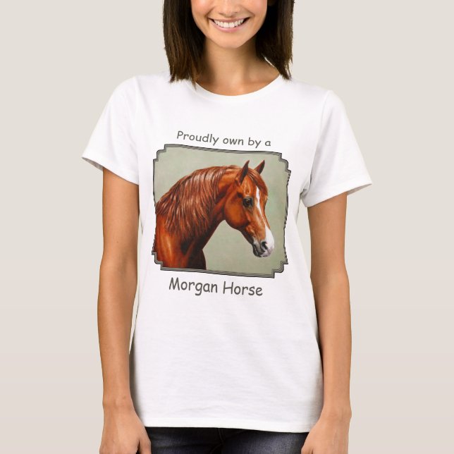 T-shirt Cheval de châtaignes Morgan (Devant)