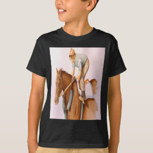 T-shirt Cheval de course et Jockey