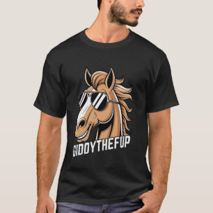 T-shirt Cheval de course Giddy the F Up Derby Day