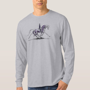 T-shirt Cheval de dressage dans le trot Piaffe
