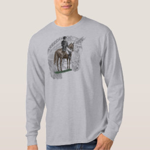 T-shirt Cheval de dressage de salut de X-Halte