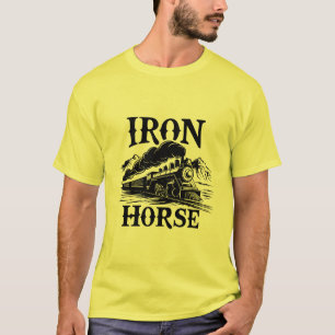 T-shirt Cheval de Fer" Chemise de Locomotive Western Moder