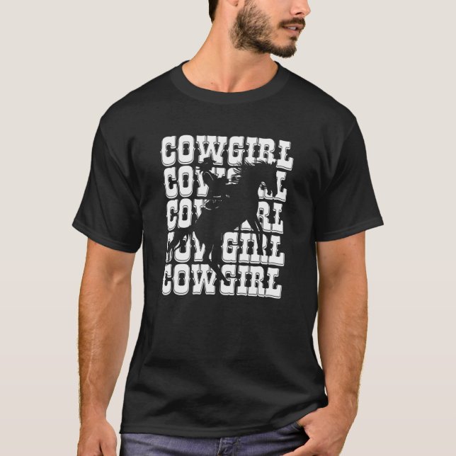 T-shirt Cheval de fille (Devant)