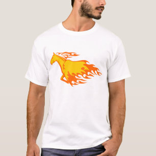T-shirt Cheval de flamme