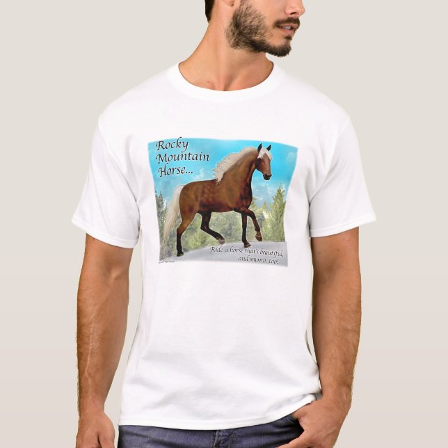 T-shirt Cheval de Gaited de montagne rocheuse (Devant)
