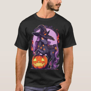 T-shirt Cheval de Halloween sorcier Casquette cheval caval