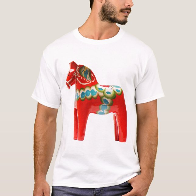 T-shirt Cheval de la Suède Dala (Devant)