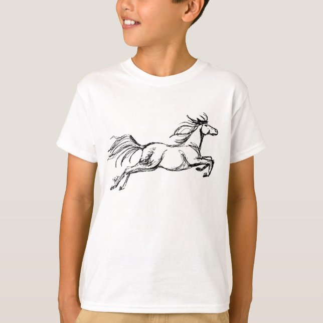 T-shirt Cheval de l'avant (Devant)