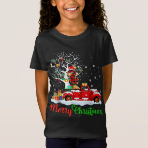 T-Shirt Cheval de mer sur Camion Rouge Pajama de Noël Drôl