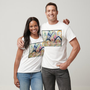 T-shirt Cheval de montagne Abstrait Jeff Hankamer Artjunkh