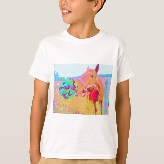 T-shirt Cheval de Noël (Devant)