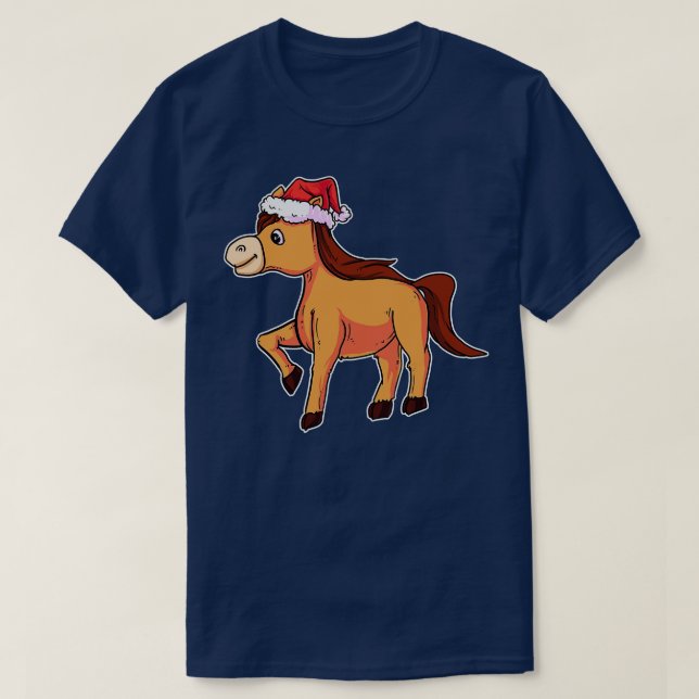 T-shirt Cheval de Noël 1 (Design devant)