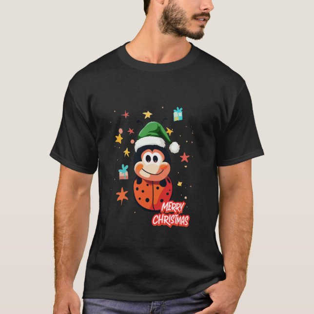 T-shirt Cheval de Noël Ladybug (Devant)