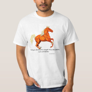 T-shirt Cheval de palomino avec la chemise d'écriture
