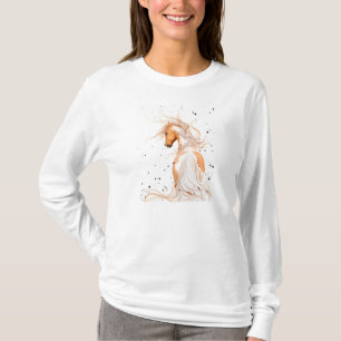 T-shirt Cheval de peinture de Pinto de palomino par la