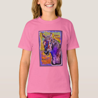 T-shirt Cheval de plusieurs couleurs