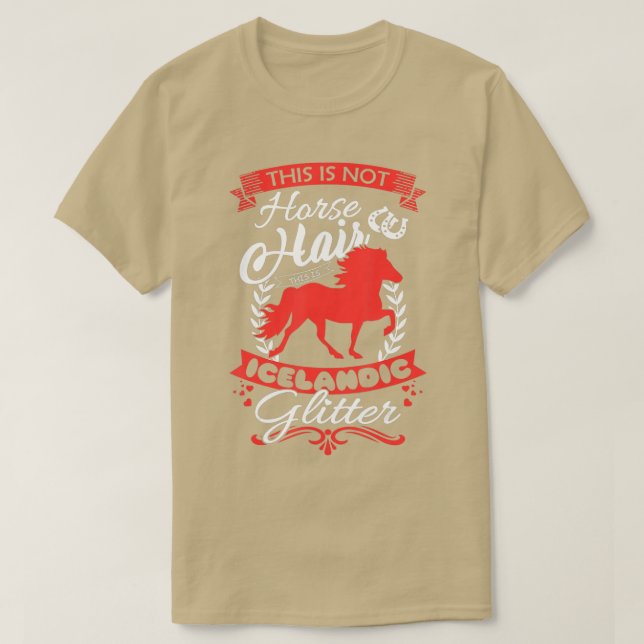 T-shirt Cheval De Pony Islandais Dit Drôle Filles Femmes H (Design devant)