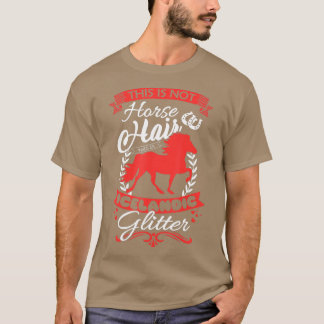 T-shirt Cheval De Pony Islandais Dit Drôle Filles Femmes H