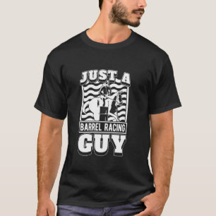 T-shirt Cheval de rodéo de course de baril Cowgirl - Juste