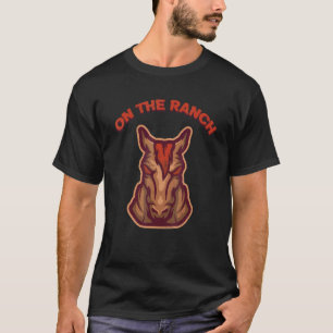 T-shirt Cheval de selle équestre de ranch