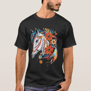 T-shirt Cheval de selle Percheron Maman Cavalier Équestre