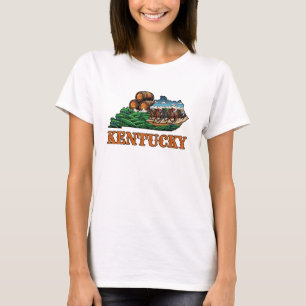 T-shirt Cheval de tatouage de style État du Kentucky