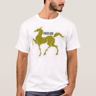T-shirt Cheval de teke d'Akhal de cavalier d'art d'or