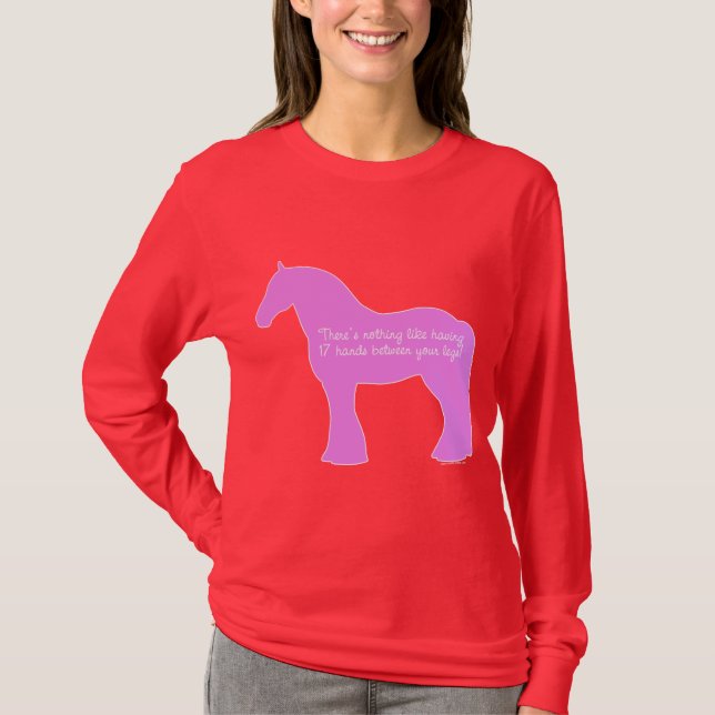 T-shirt Cheval de trait de 12 mains (Devant)
