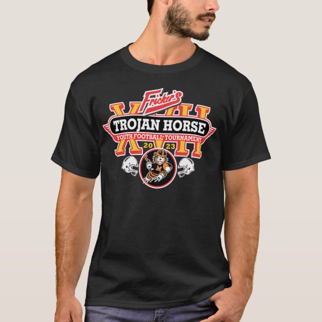 T-shirt Cheval de Troie 2023 - Design de tigres de Massill (Devant)