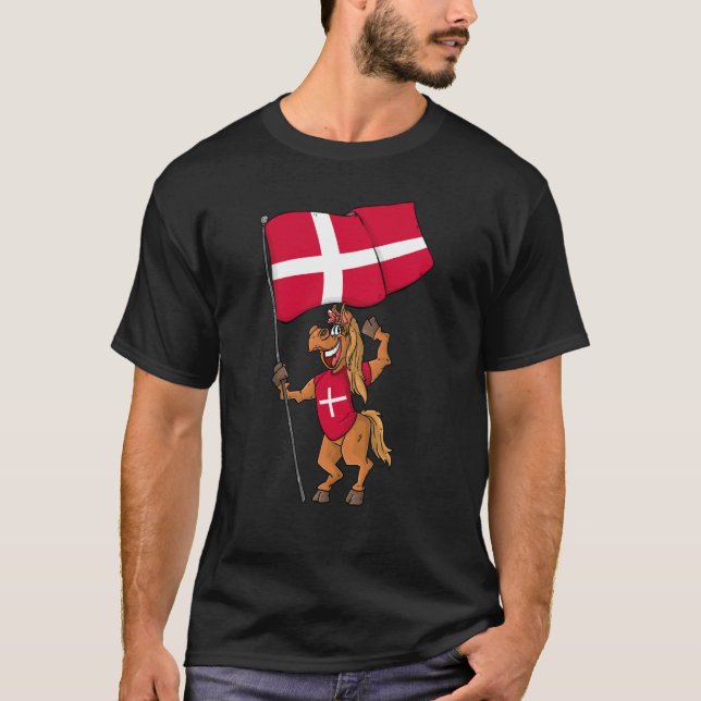 T-shirt Cheval de ventilateur Danemark (Devant)
