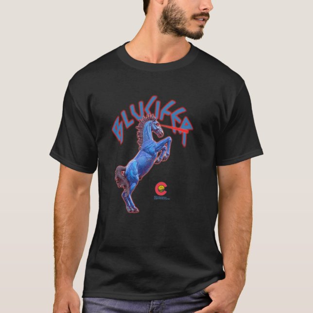 T-shirt Cheval démon de Blucifer Colorado (Devant)