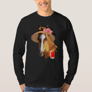 T-shirt Cheval Derby Rider Jockey Rancher Horseman E