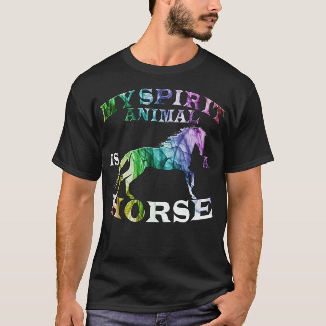 T-shirt Cheval des enfants amis (Devant)