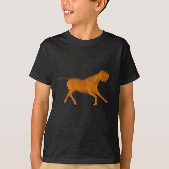 T-shirt Cheval d'Halloween doux (Devant)