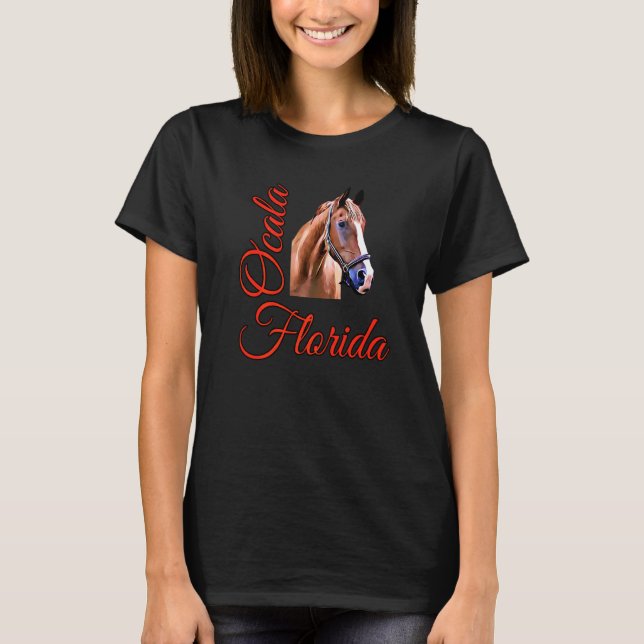 T-shirt Cheval d'Ocala Floride (Devant)