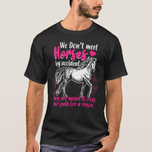 T-shirt Cheval Doux équitation Nous Ne Rencontrons Pas Che