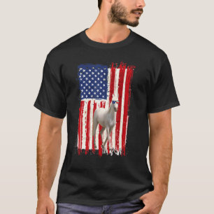 T-shirt Cheval Drapeau Américain Patriotique Animal 4 Juil