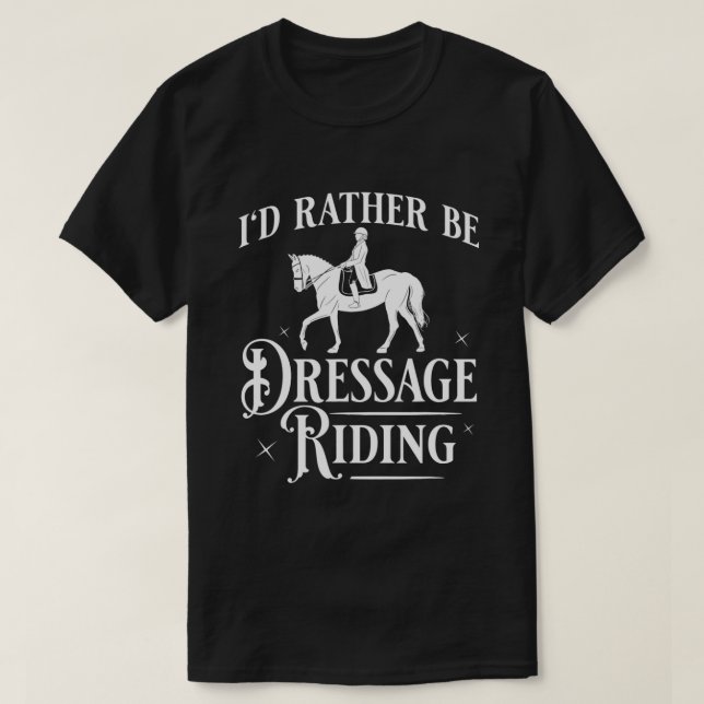 T-shirt Cheval Dressage Cheval Équitation Arena d'entraîne (Design devant)