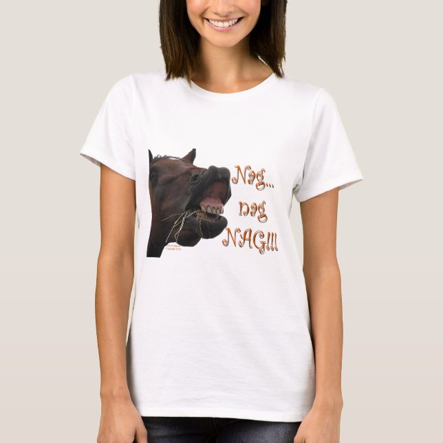 T-shirt Cheval drôle : Canasson, canasson, canasson (Devant)