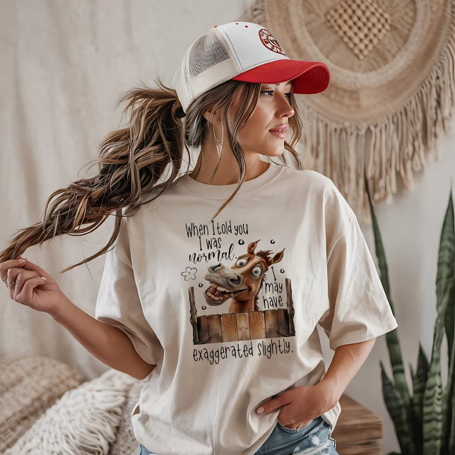 T-shirt Cheval Drôle Sarcasme (Créateur téléchargé)