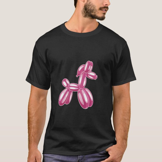 T-shirt Cheval drôle simple, design ballon (Devant)
