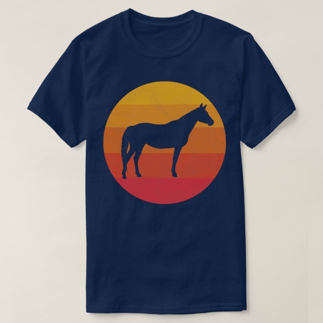T-shirt Cheval du quart (Design devant)