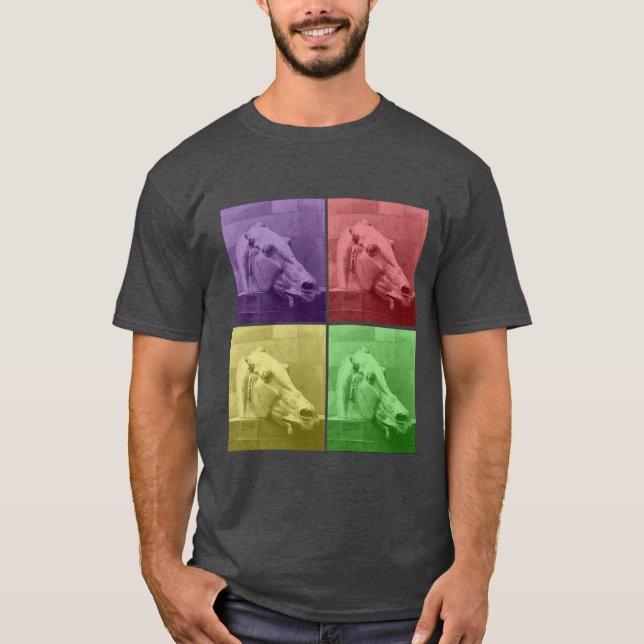 T-shirt Cheval d'une couleur différente (Devant)