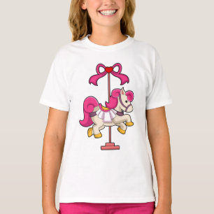 T-shirt Cheval en cheval de carrousel.PNG